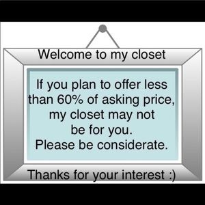 I accept REASONABLE offers